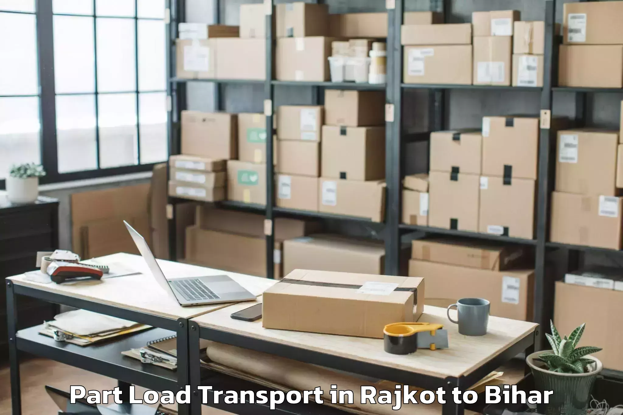 Book Rajkot to Bokhra Part Load Transport